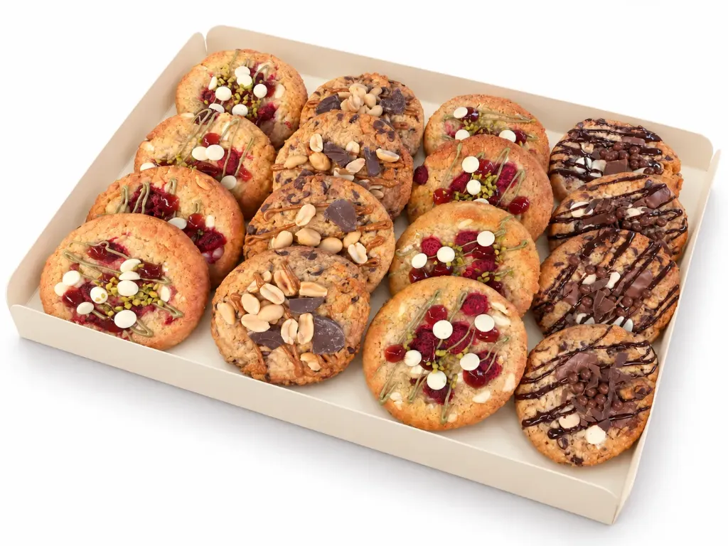 Box gourmande cookies 9 pièces