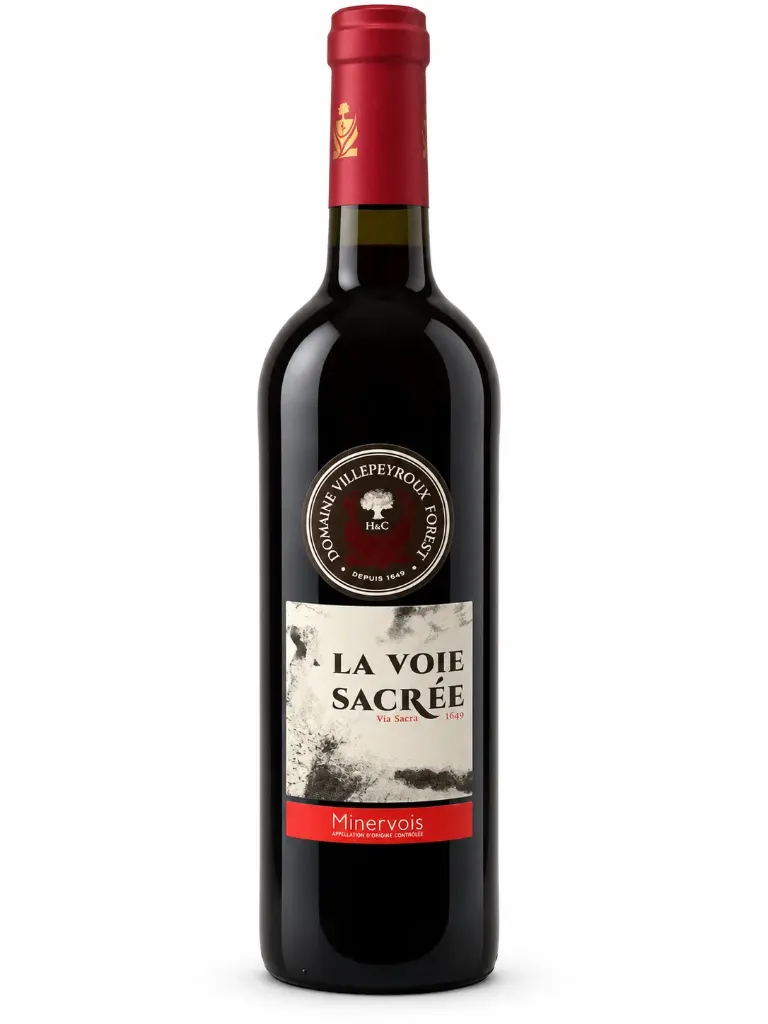Vin rouge - Minervois- Villepeyroux Forest